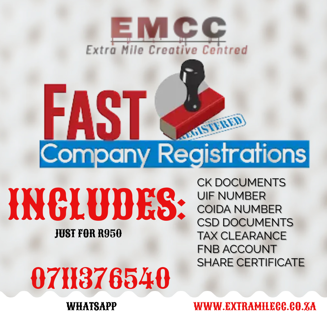 FAST COMPANY REGISTRATION PACKAGE